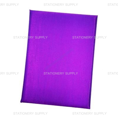 แฟ้มกล่าวรายงานผ้าไหม ปกเรียบ A4 สีม่วง | Stationery Supply Co.,Ltd.